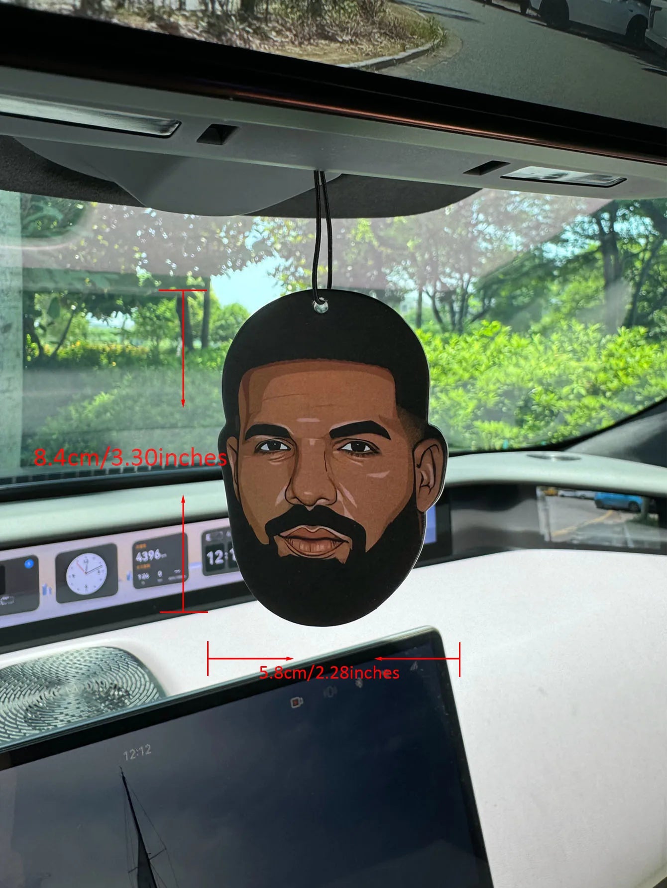 Drake Face Car Air Freshener – Natural Scent & Stylish Vibes