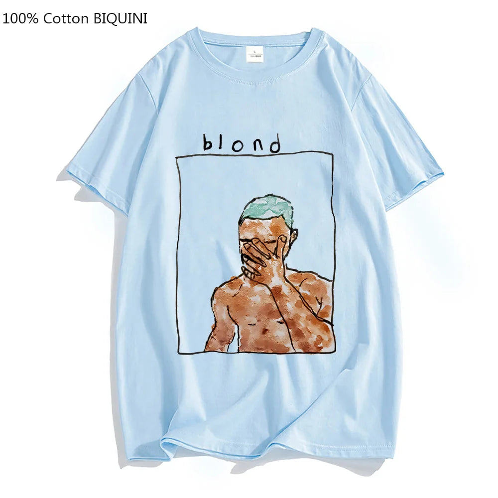 Frank Ocean Blond R&B Music T-Shirt – Aesthetic Streetwear Tee for Men and Women