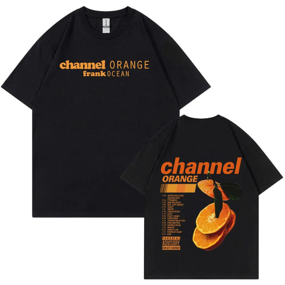 Frank Ocean "Channel Orange" & "Blonde" Graphic T-Shirt – Oversized Hip-Hop & R&B Streetwear