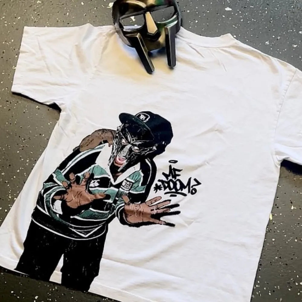 Vintage Gothic Hip-Hop T-Shirt Collection – MF DOOM & More