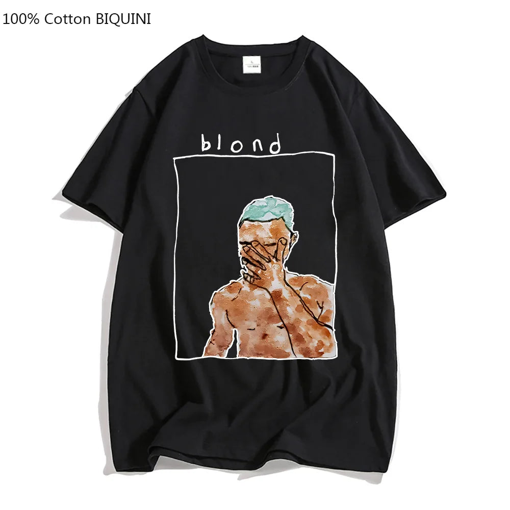 Frank Ocean Blond R&B Music T-Shirt – Aesthetic Streetwear Tee for Men and Women