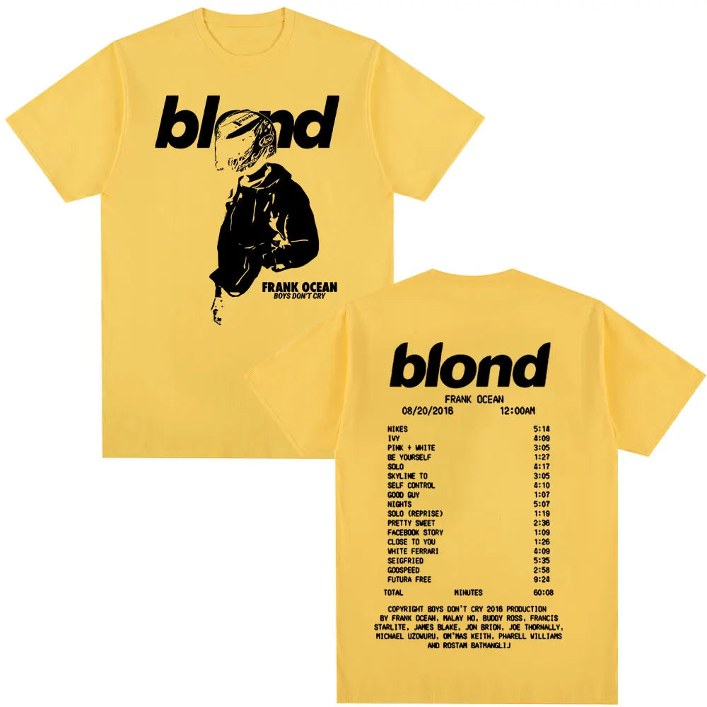 Frank Ocean Retro Graphic T-Shirt – Oversized Unisex Hip-Hop Streetwear Tee