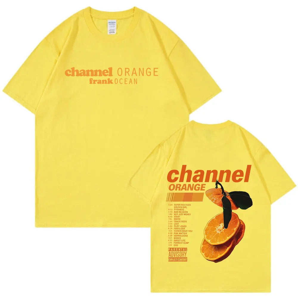 Frank Ocean "Channel Orange" & "Blonde" Graphic T-Shirt – Oversized Hip-Hop & R&B Streetwear