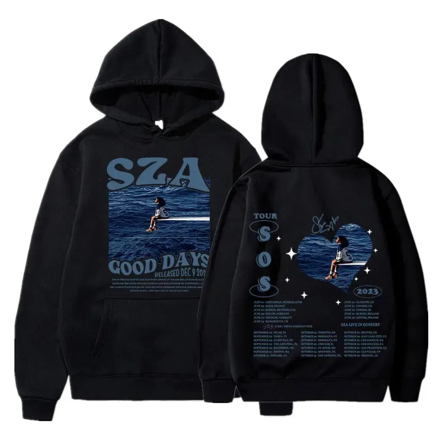 SZA "SOS" & "Good Days" Hoodie – Unisex Harajuku Streetwear Sweatshirt