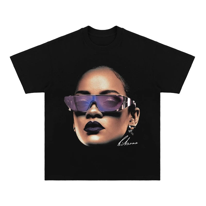 Rihanna Vintage Graphic T-Shirt – Hip-Hop Streetwear Essential