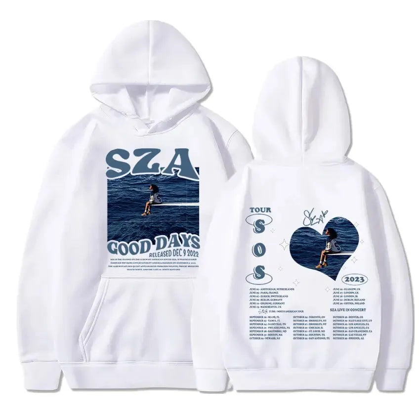 SZA "SOS" & "Good Days" Hoodie – Unisex Harajuku Streetwear Sweatshirt