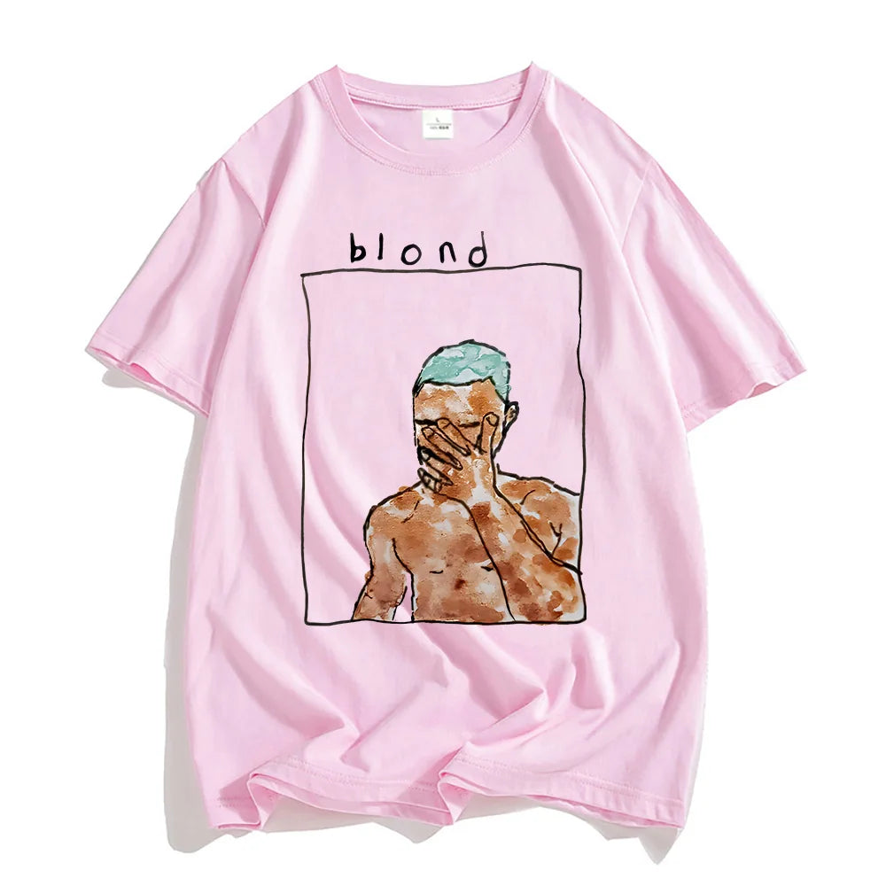 Frank Ocean Blond R&B Music T-Shirt – Aesthetic Streetwear Tee for Men and Women