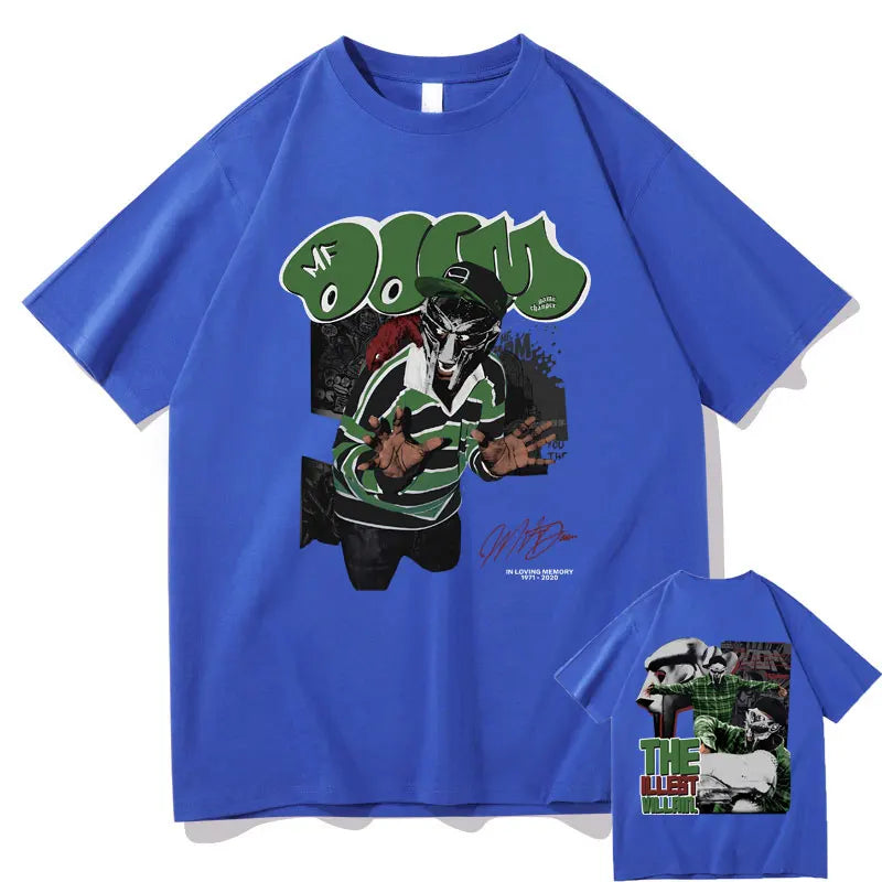 MF DOOM "Madvillainy" Double-Sided Print T-Shirt – Oversized Hip-Hop Streetwear