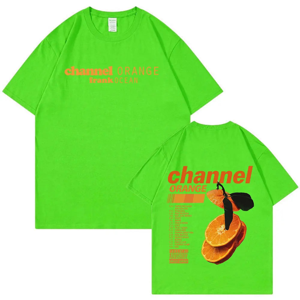 Frank Ocean "Channel Orange" & "Blonde" Graphic T-Shirt – Oversized Hip-Hop & R&B Streetwear