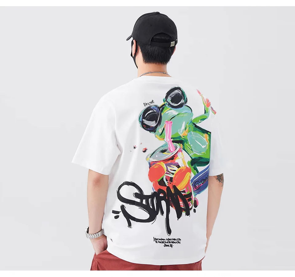 Gecko Graffiti Street Tee – Vintage Style with Bold Artwork