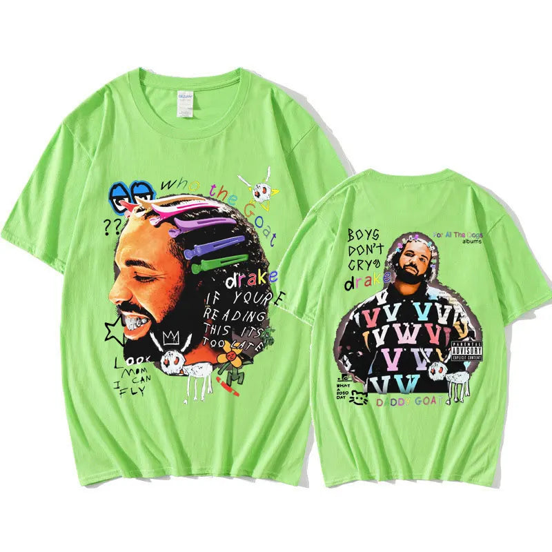 Drake Vintage Hip-Hop T-Shirt – Oversized Streetwear Essential