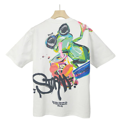 Gecko Graffiti Street Tee – Vintage Style with Bold Artwork