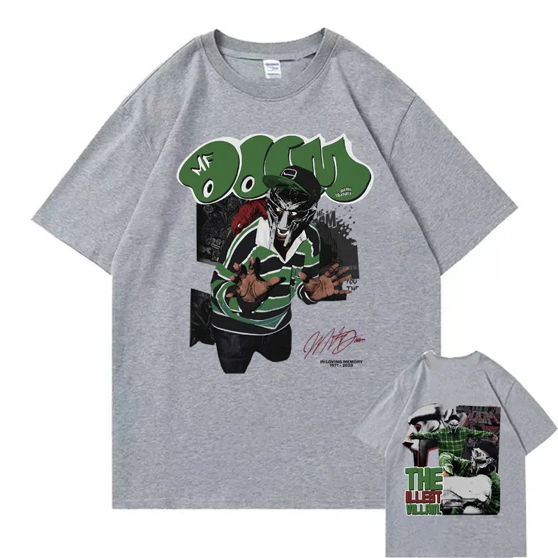 MF DOOM "Madvillainy" Double-Sided Print T-Shirt – Oversized Hip-Hop Streetwear