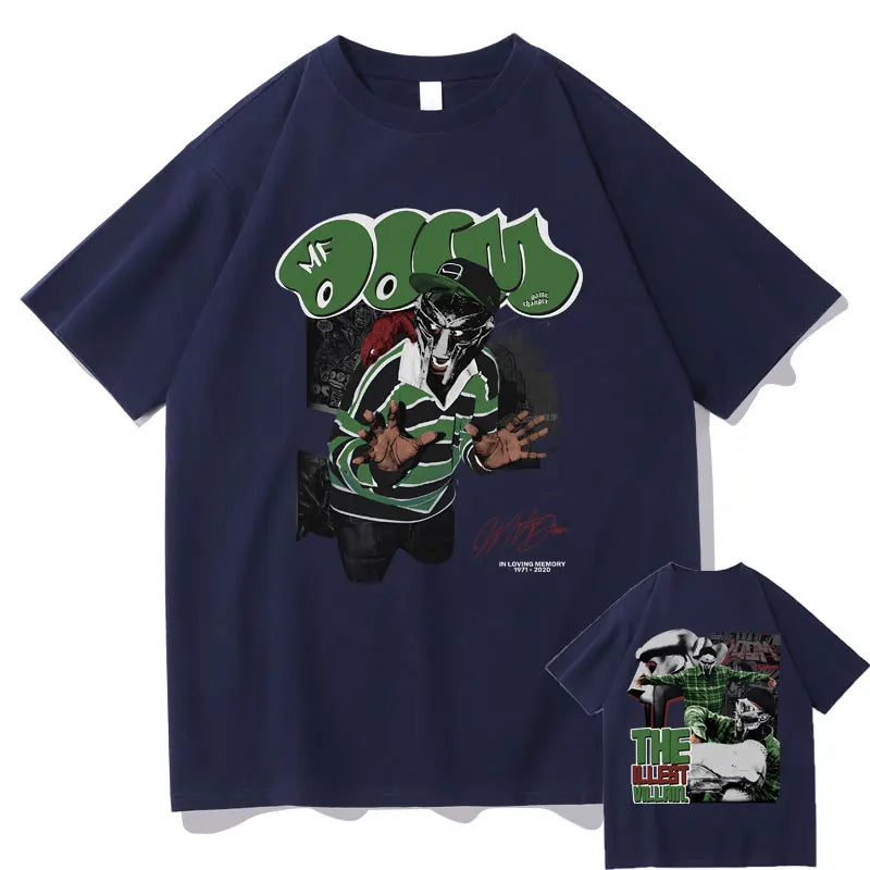 MF DOOM "Madvillainy" Double-Sided Print T-Shirt – Oversized Hip-Hop Streetwear