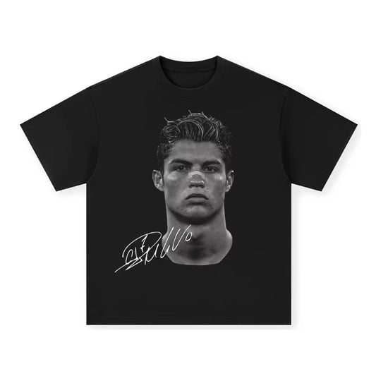 Cristiano Ronaldo Vintage Print T-Shirt – Classic Streetwear Style