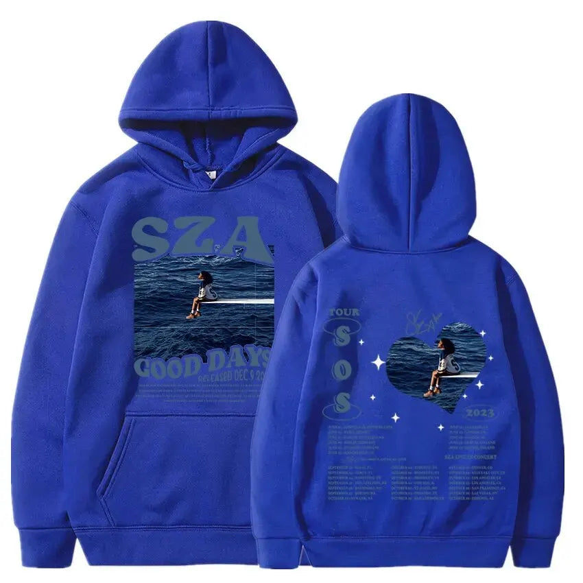 SZA "SOS" & "Good Days" Hoodie – Unisex Harajuku Streetwear Sweatshirt