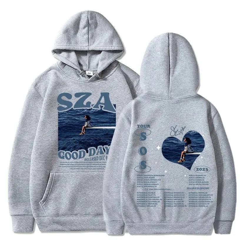 SZA "SOS" & "Good Days" Hoodie – Unisex Harajuku Streetwear Sweatshirt