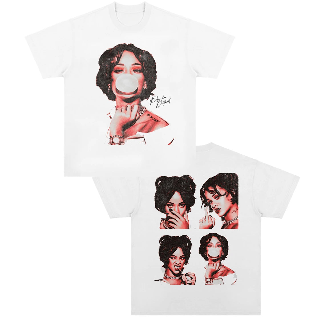 Rihanna Vintage Graphic T-Shirt – Hip-Hop Streetwear Essential