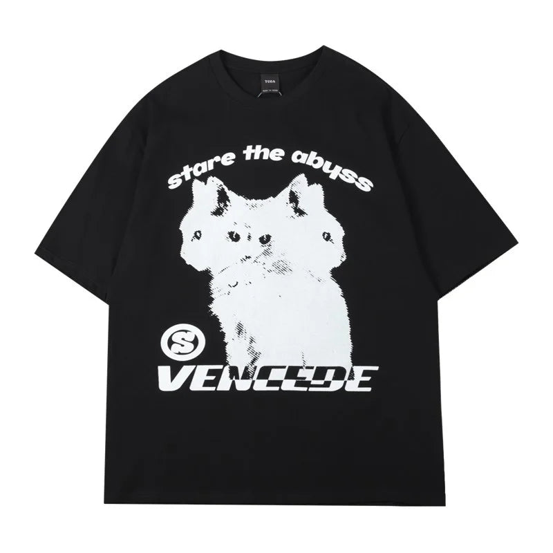 Hydra Cat Oversized T-Shirt – Y2K Streetwear Aesthetic