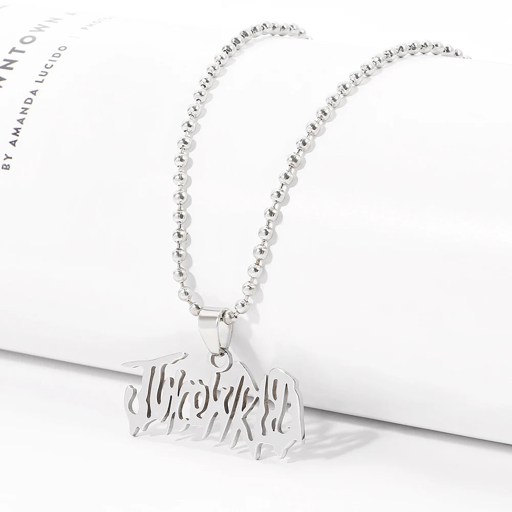 Juice WRLD Name Pendant Necklace – Memorial Jewelry