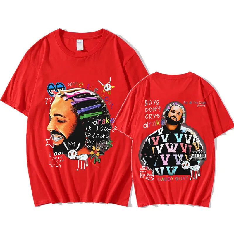 Drake Vintage Hip-Hop T-Shirt – Oversized Streetwear Essential