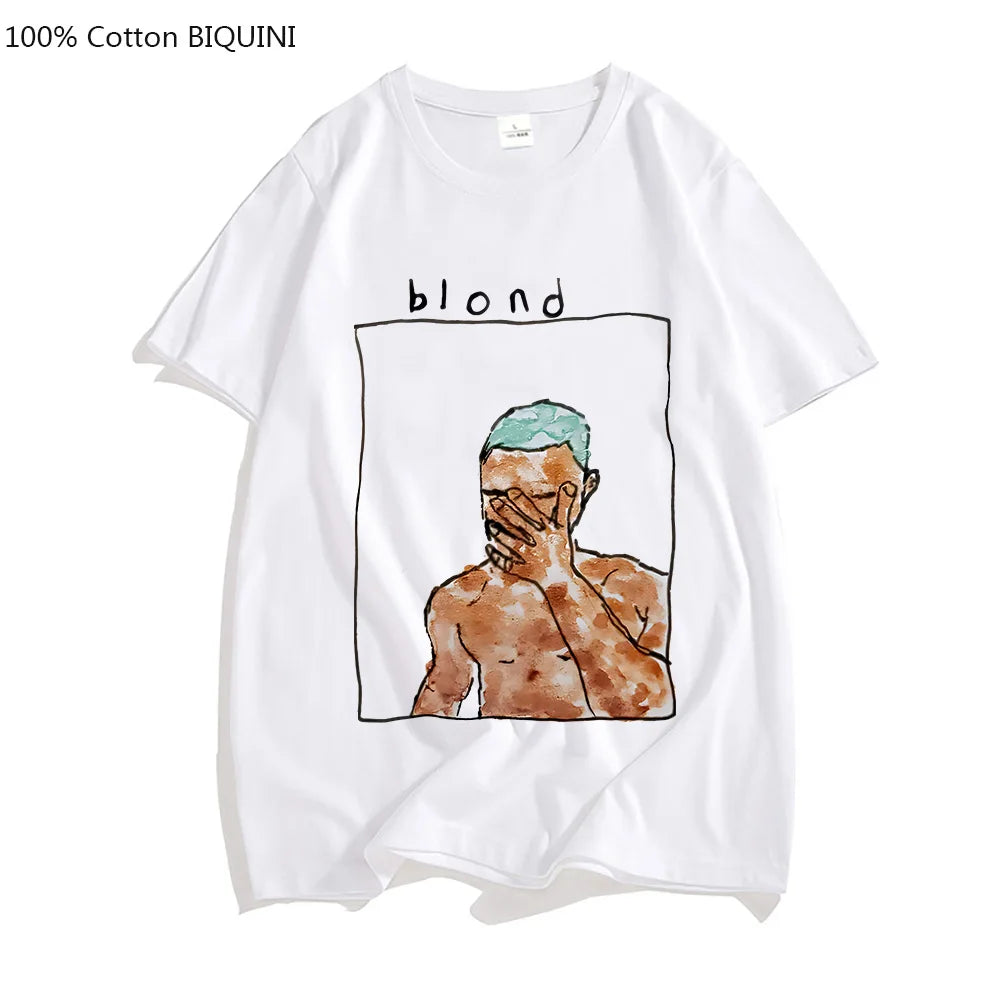 Frank Ocean Blond R&B Music T-Shirt – Aesthetic Streetwear Tee for Men and Women