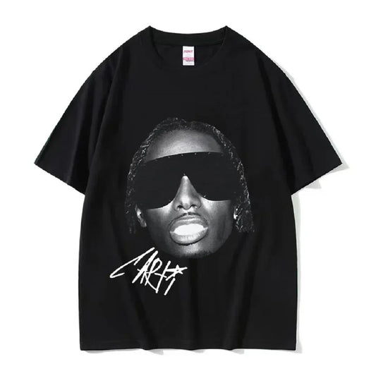 Playboi Carti Vintage Hip Hop Streetwear T-Shirt – Men's Casual Crew Neck