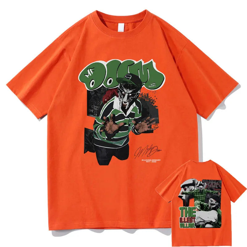 MF DOOM "Madvillainy" Double-Sided Print T-Shirt – Oversized Hip-Hop Streetwear