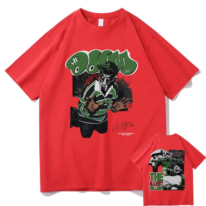 MF DOOM "Madvillainy" Double-Sided Print T-Shirt – Oversized Hip-Hop Streetwear