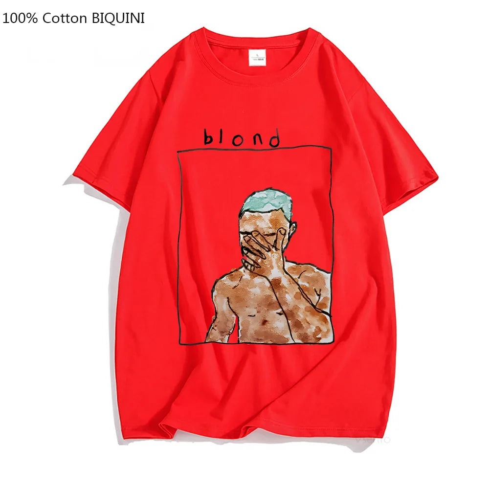 Frank Ocean Blond R&B Music T-Shirt – Aesthetic Streetwear Tee for Men and Women