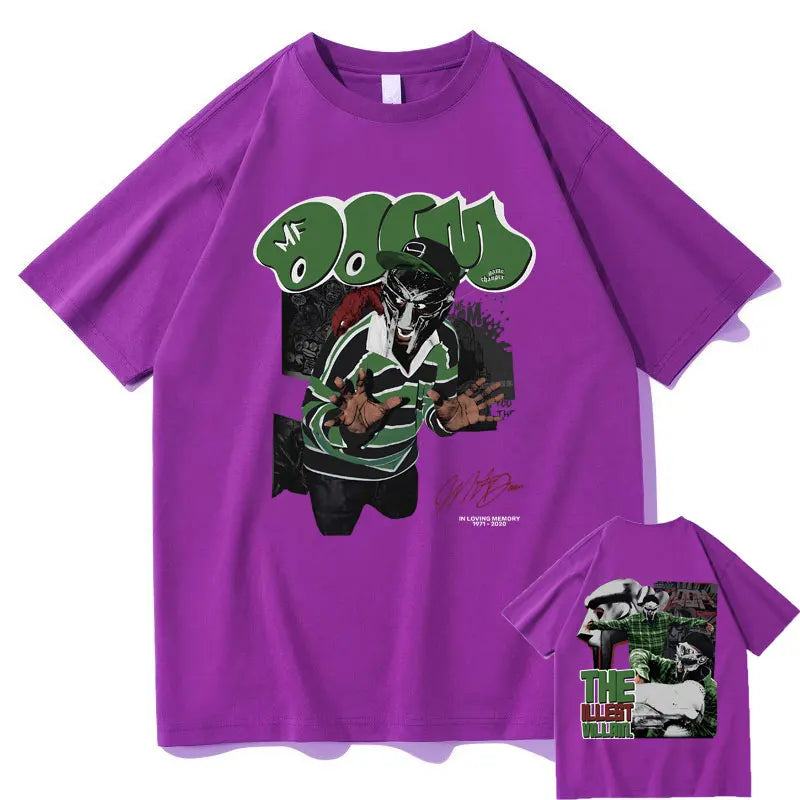 MF DOOM "Madvillainy" Double-Sided Print T-Shirt – Oversized Hip-Hop Streetwear