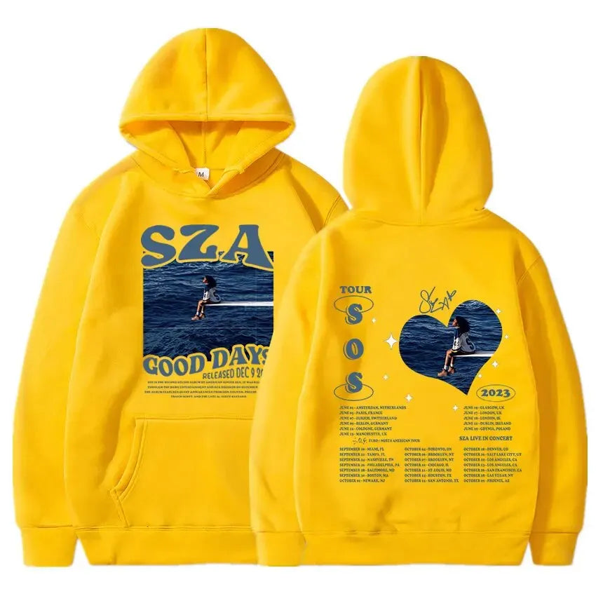 SZA "SOS" & "Good Days" Hoodie – Unisex Harajuku Streetwear Sweatshirt