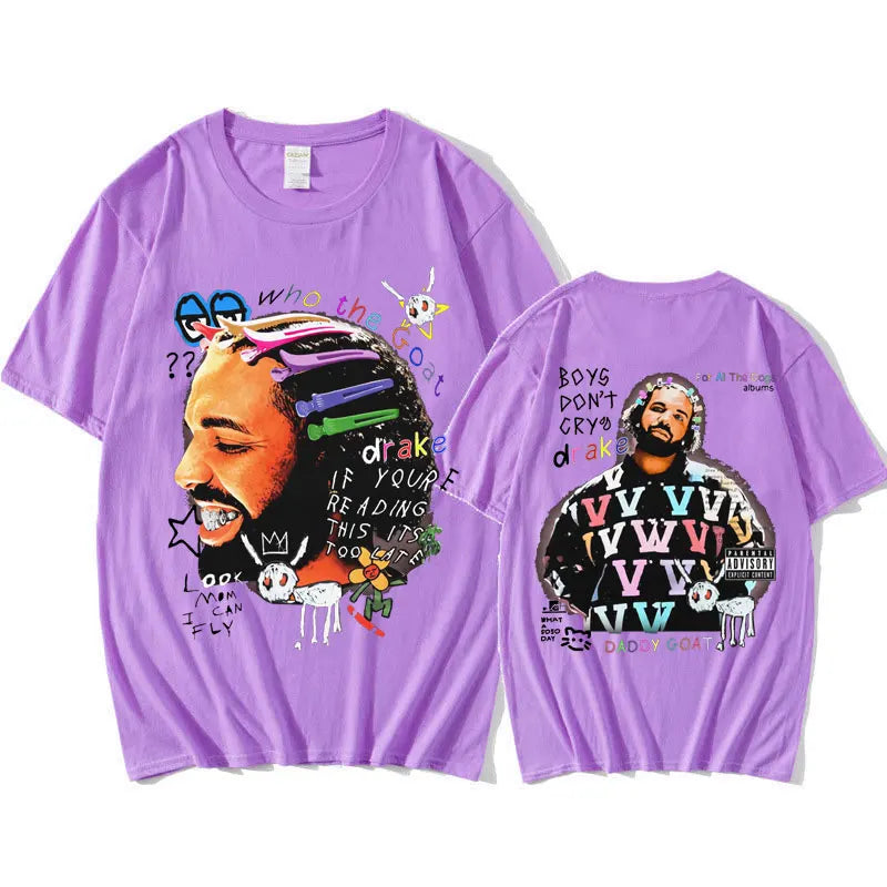 Drake Vintage Hip-Hop T-Shirt – Oversized Streetwear Essential