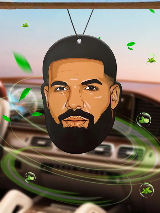 Drake Face Car Air Freshener – Natural Scent & Stylish Vibes