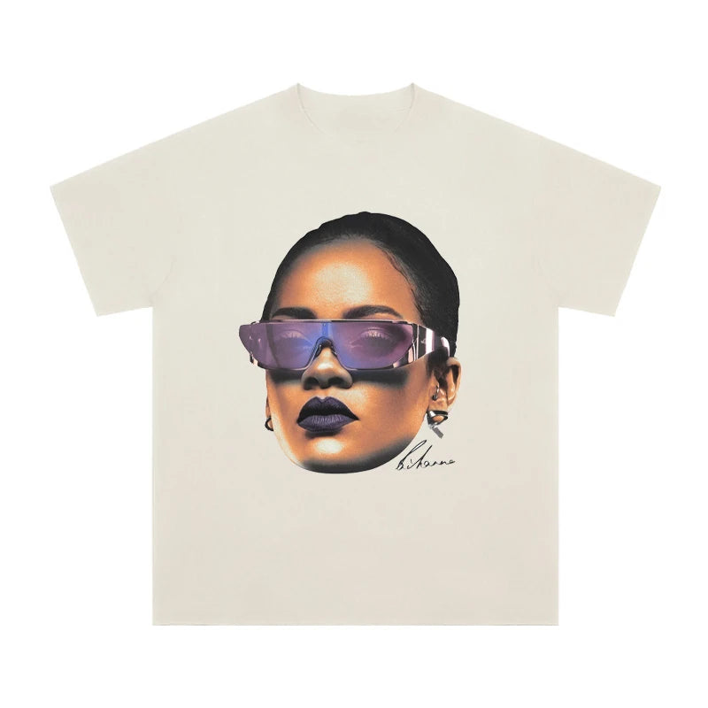 Rihanna Vintage Graphic T-Shirt – Hip-Hop Streetwear Essential