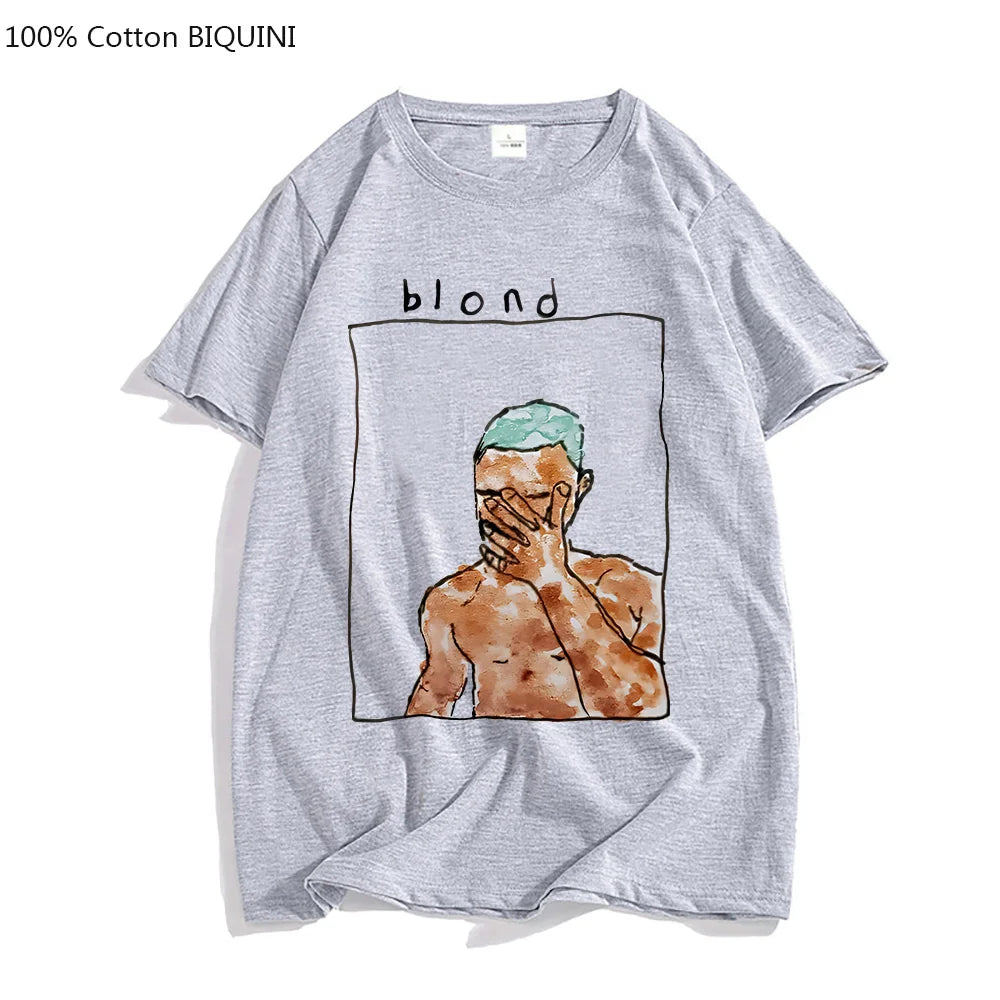 Frank Ocean Blond R&B Music T-Shirt – Aesthetic Streetwear Tee for Men and Women