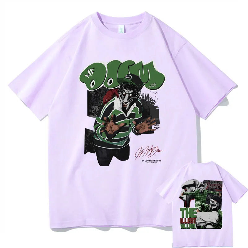 MF DOOM "Madvillainy" Double-Sided Print T-Shirt – Oversized Hip-Hop Streetwear