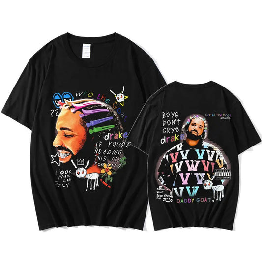 Drake Vintage Hip-Hop T-Shirt – Oversized Streetwear Essential