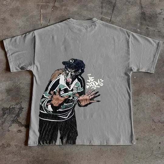 Vintage Gothic Hip-Hop T-Shirt Collection – MF DOOM & More