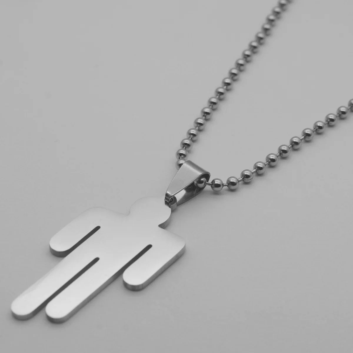 Billie Eilish Human Pendant Necklace – Punk Hip-Hop Jewelry