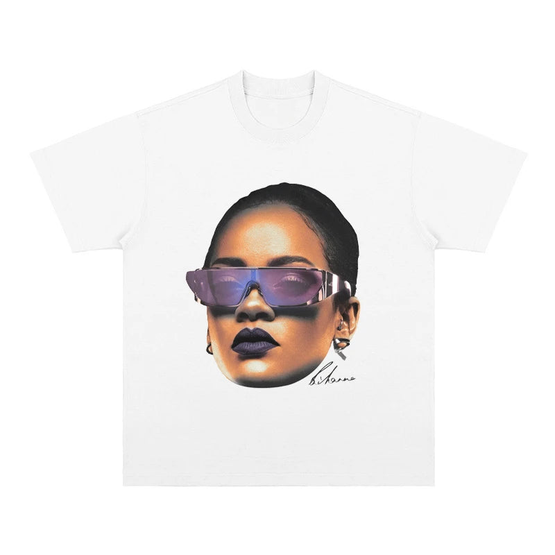 Rihanna Vintage Graphic T-Shirt – Hip-Hop Streetwear Essential