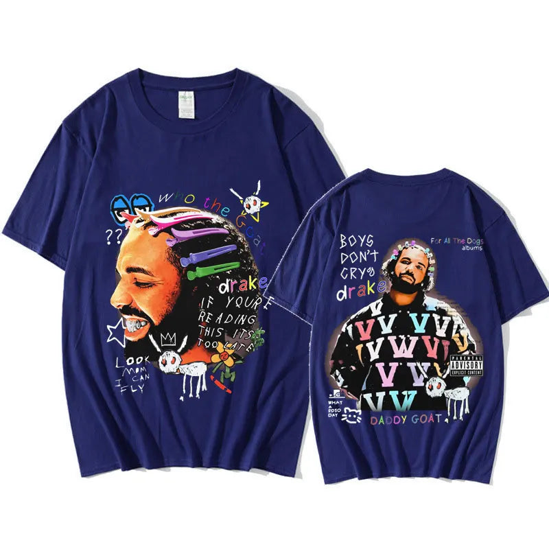 Drake Vintage Hip-Hop T-Shirt – Oversized Streetwear Essential