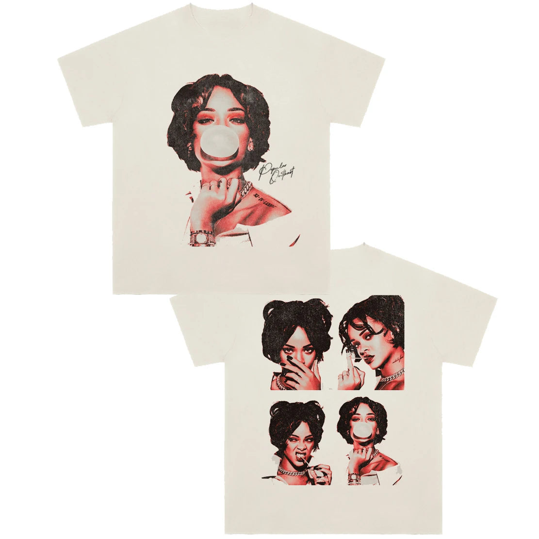 Rihanna Vintage Graphic T-Shirt – Hip-Hop Streetwear Essential