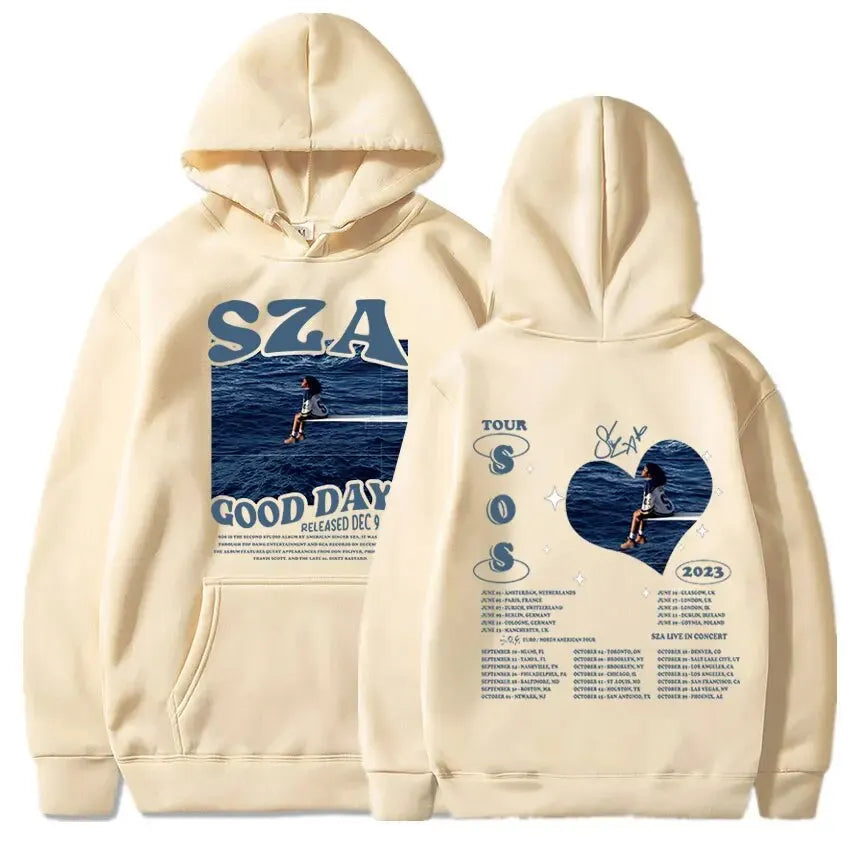 SZA "SOS" & "Good Days" Hoodie – Unisex Harajuku Streetwear Sweatshirt