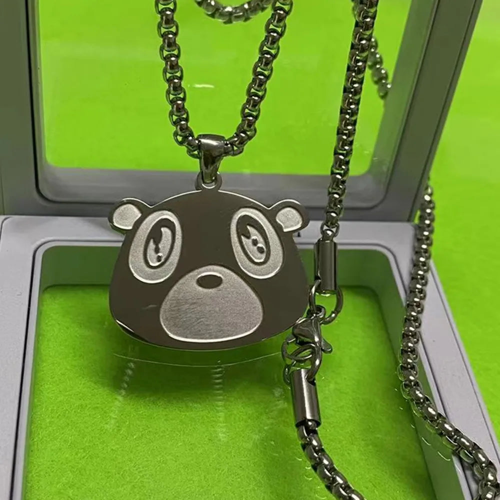 Kanye West Graduation Bear Pendant Necklace – Hip Hop Style Jewelry