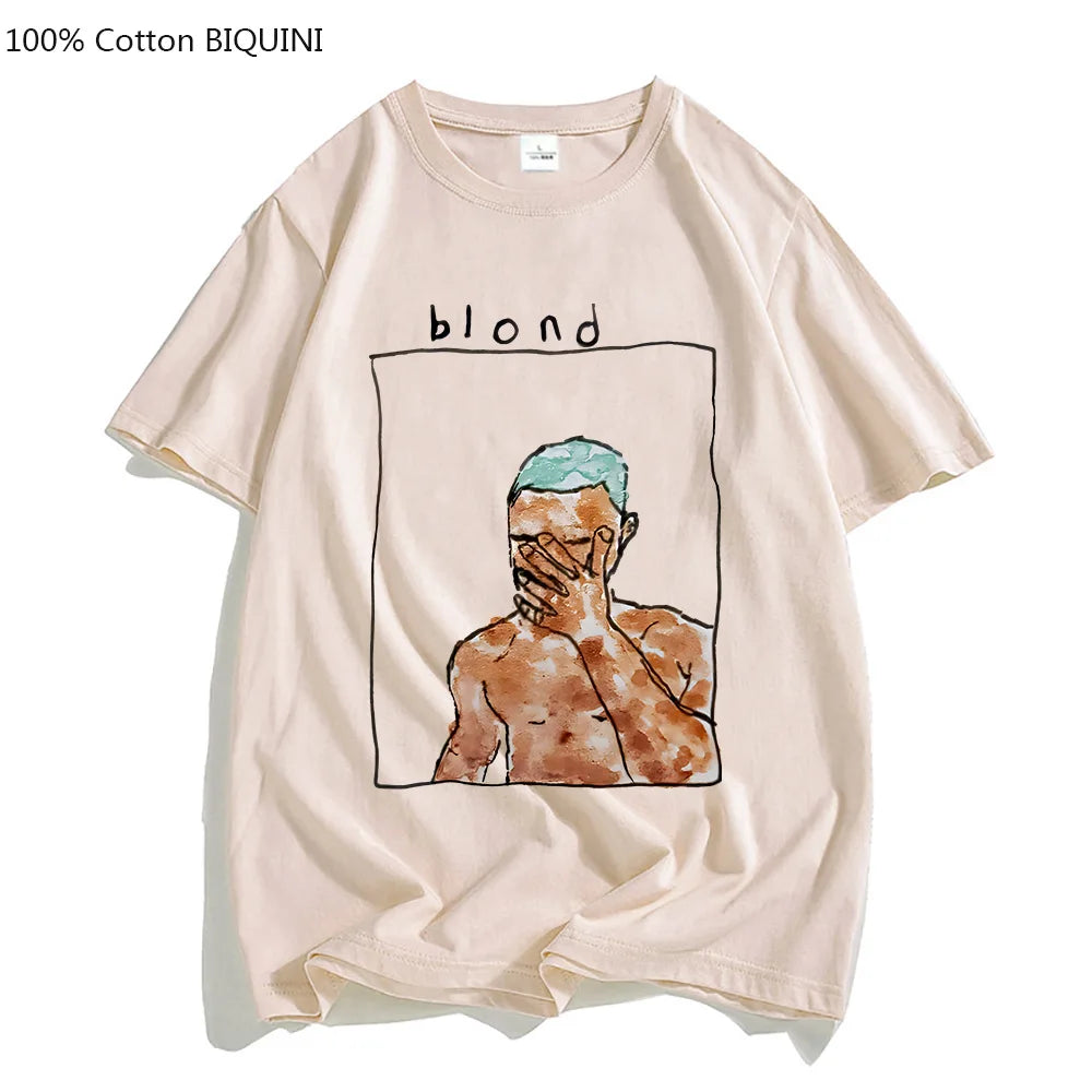 Frank Ocean Blond R&B Music T-Shirt – Aesthetic Streetwear Tee for Men and Women