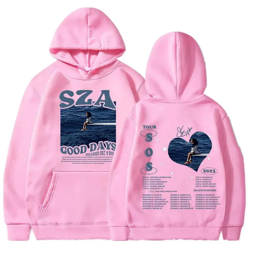 SZA "SOS" & "Good Days" Hoodie – Unisex Harajuku Streetwear Sweatshirt