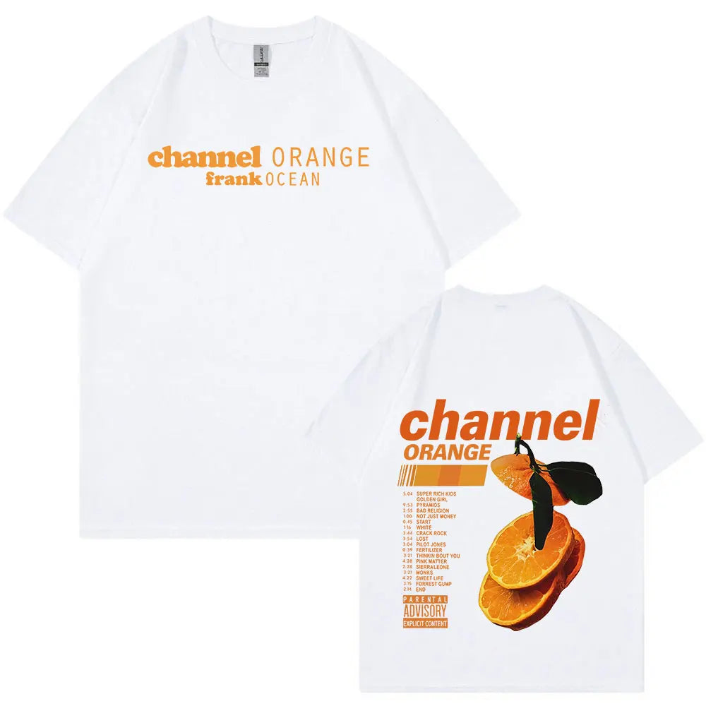 Frank Ocean "Channel Orange" & "Blonde" Graphic T-Shirt – Oversized Hip-Hop & R&B Streetwear