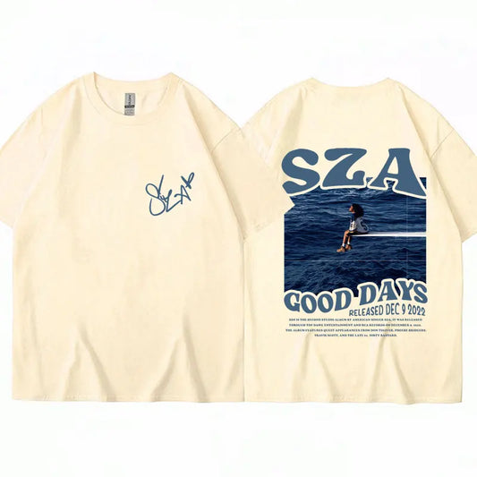 SZA "SOS" Oversized T-Shirt – Vintage Hip-Hop Streetwear Tee