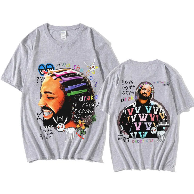 Drake Vintage Hip-Hop T-Shirt – Oversized Streetwear Essential